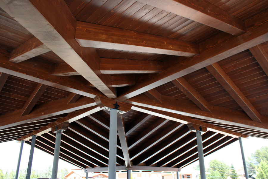 cubierta de madera en Teruel