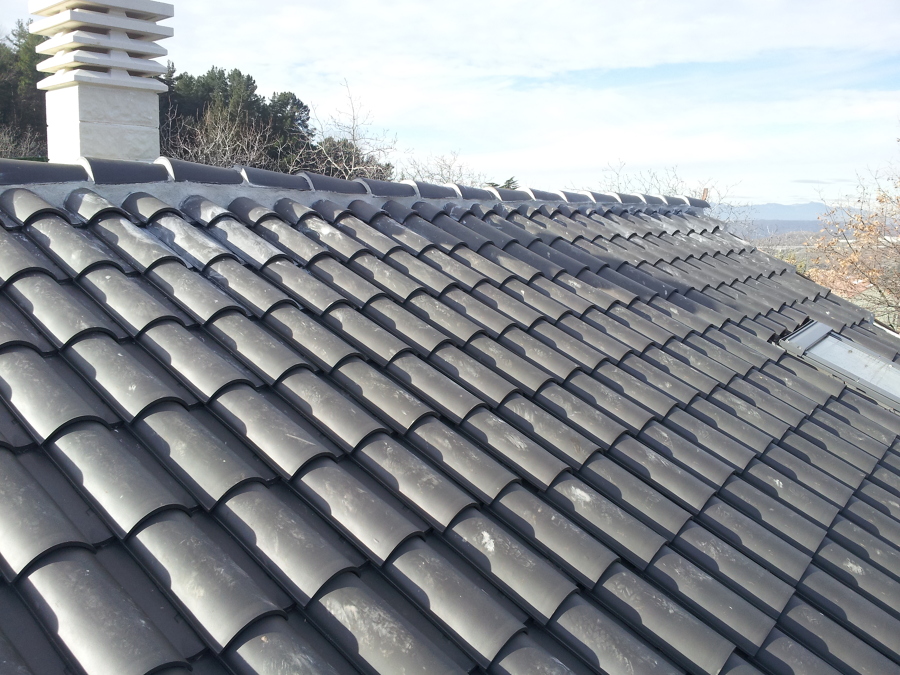 Cubierta de teja mixta