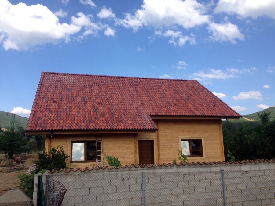 Cubierta en casa de madera en La Vecilla