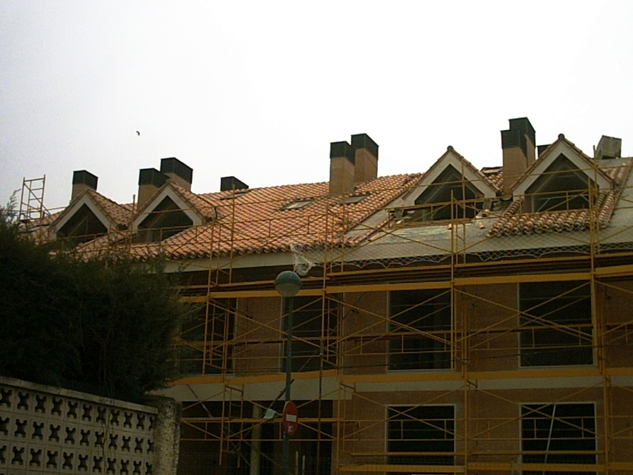 Cubierta en teja curva