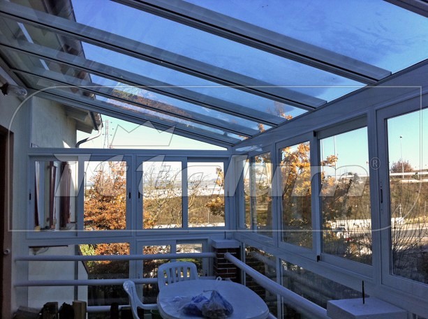 Cubierta fija de vidrio