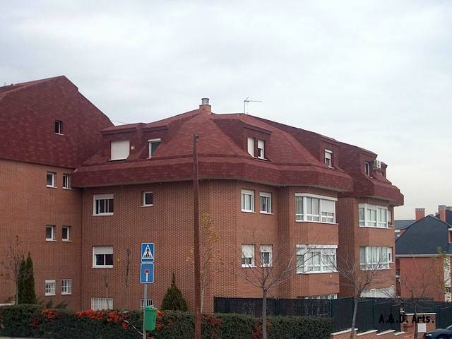 Cubierta inclinada con pizarra americana, TEGOLA