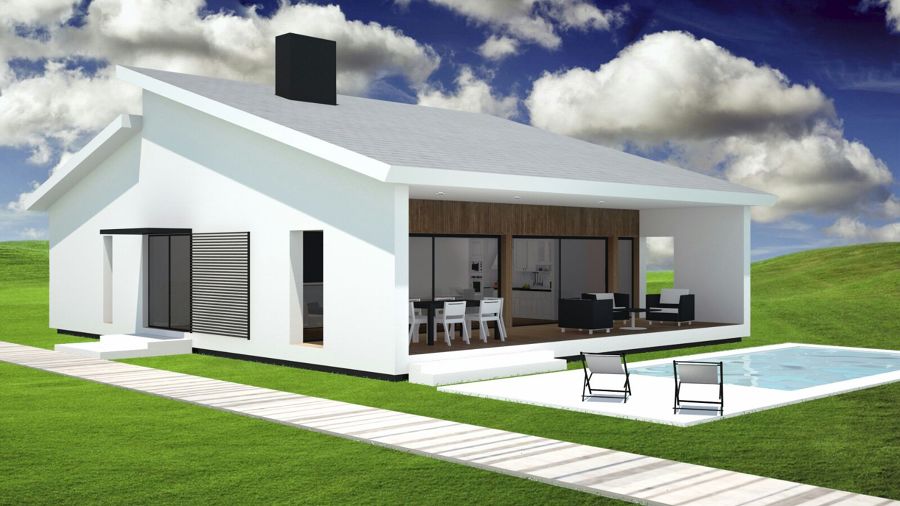 Vivienda en  Acero ligero