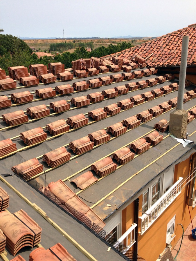 Cubierta realizada en Villanueva del Carnero
