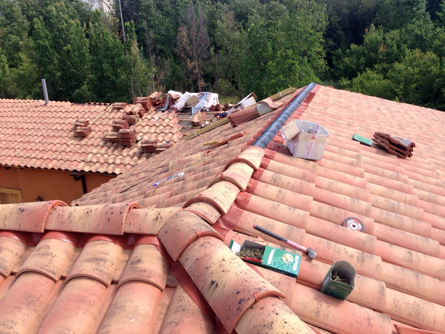 Cubierta realizada en Villanueva del Carnero