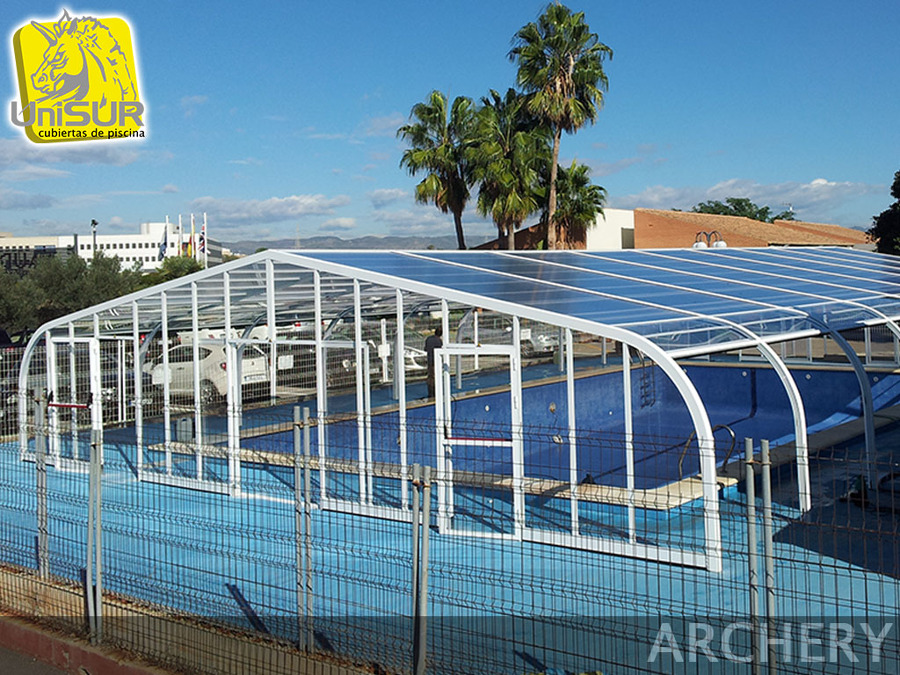 Cubierta de piscina modelo Archery Grandes Anchos