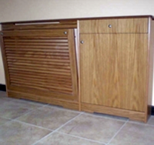 Cubre radiador lamas con mueble auxiliar