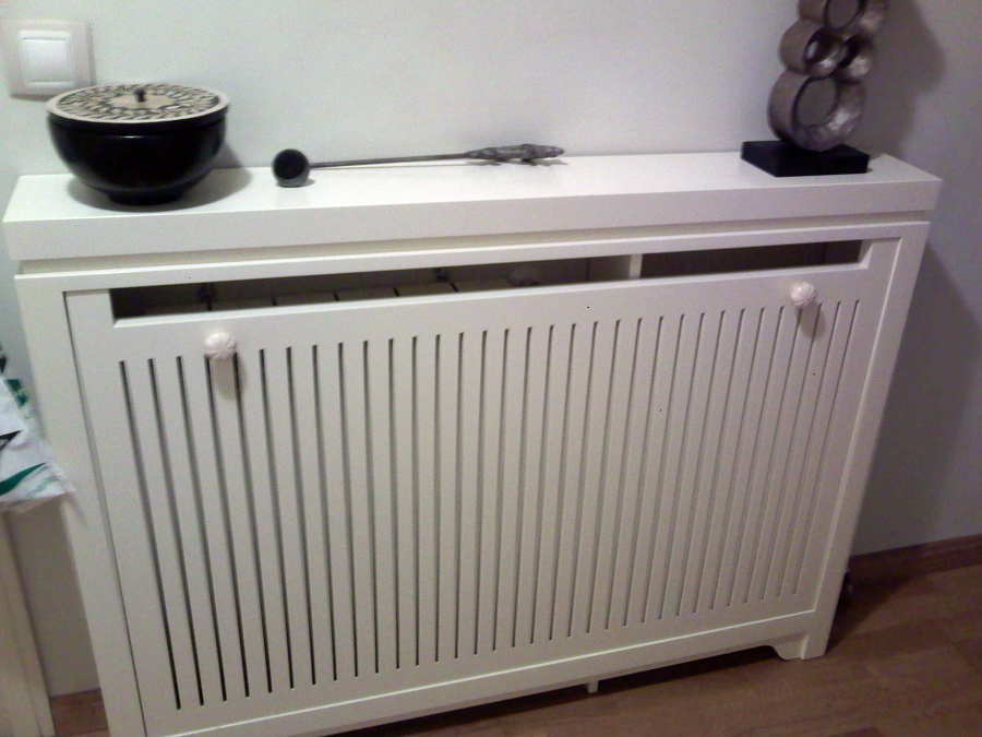 Cubreradiador lacado blanco
