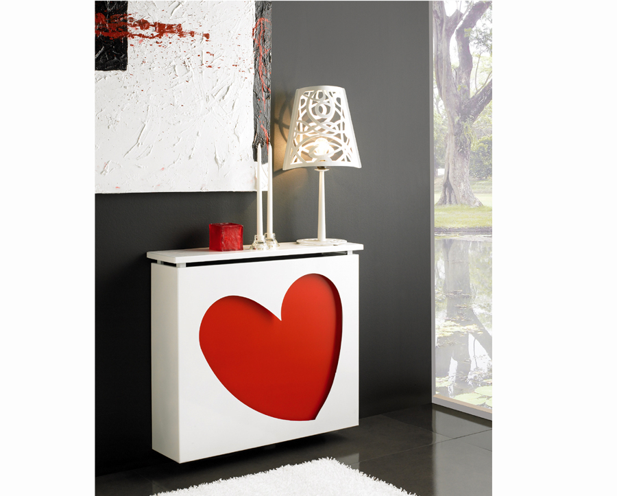 Cubrerradiador CORAZON en forja