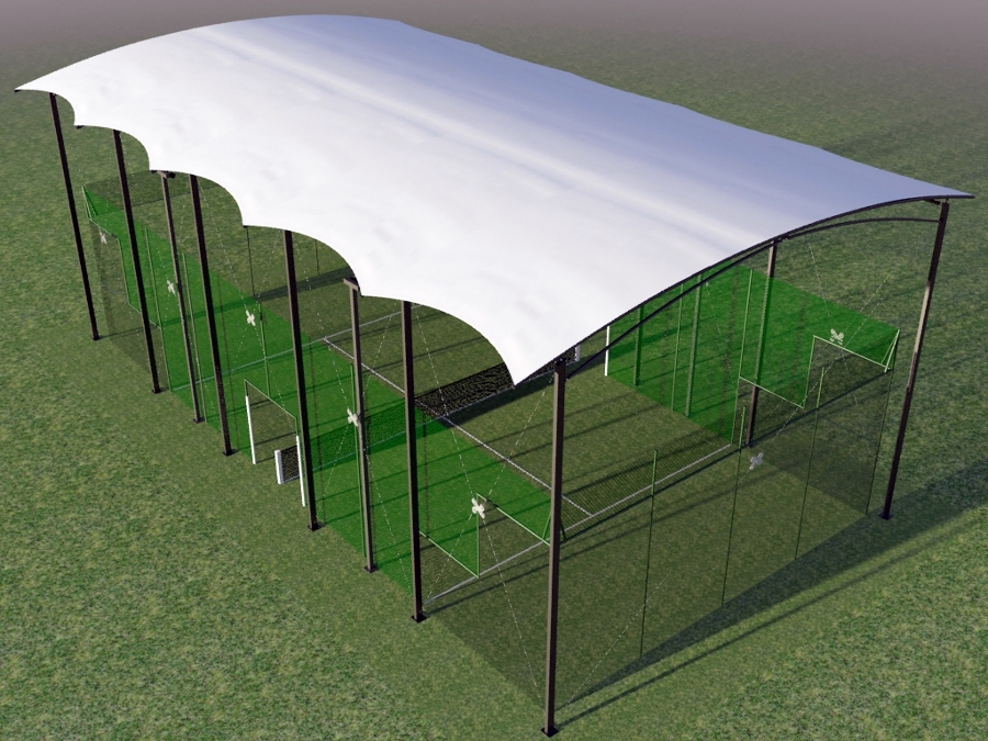 Cubrimiento de pistas de pádel