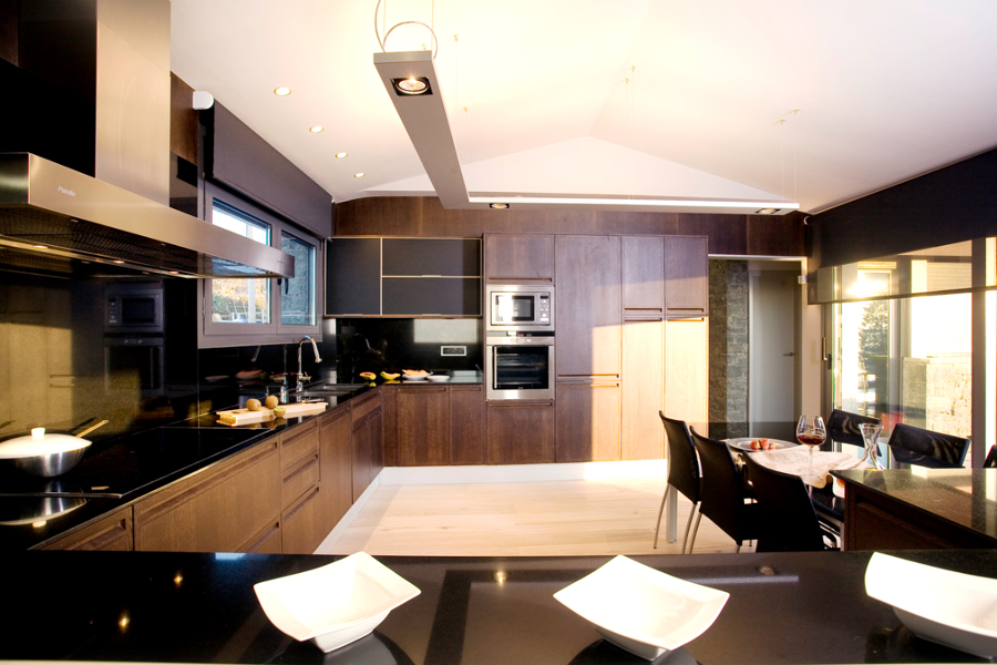 Cuina tota de fusta.