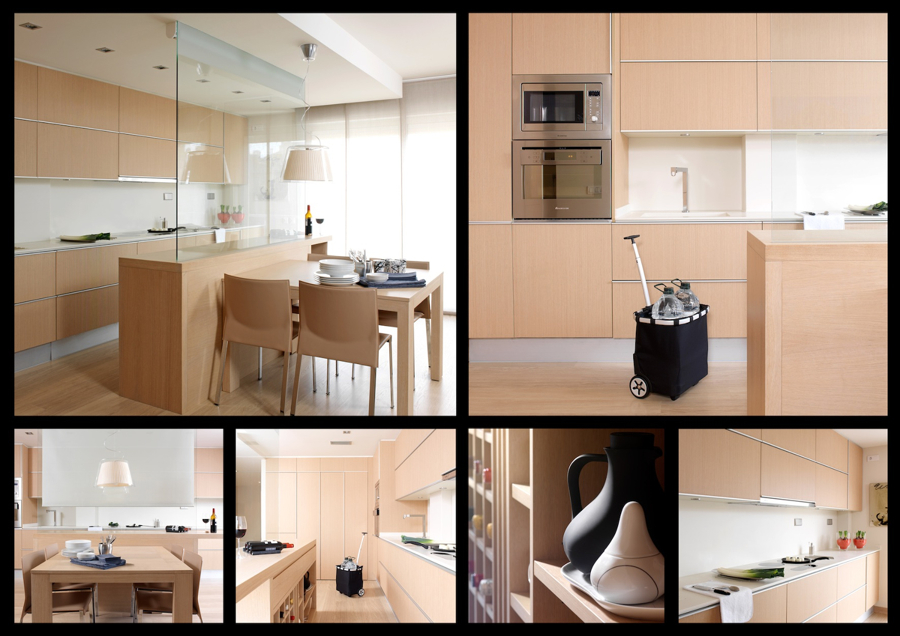 Cocina con isla central