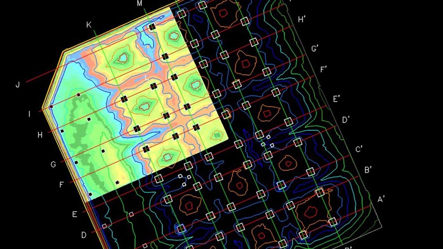 Planos de charcos en nave industrial