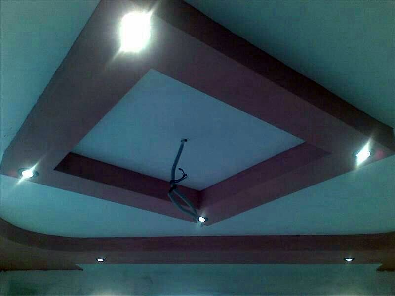 Decoración con pladur. Lámpara de techo