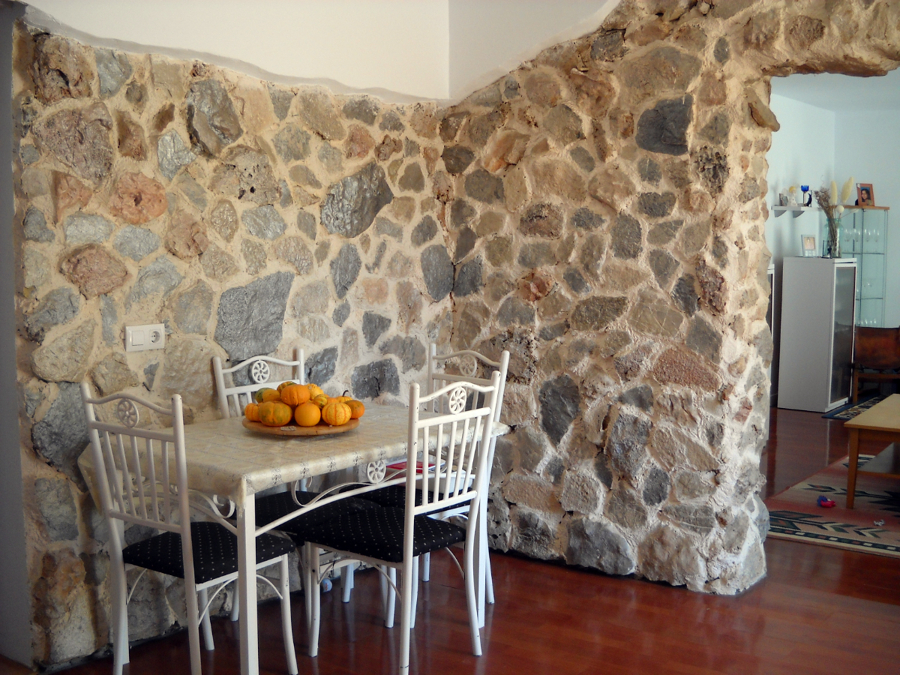 decoracion de cocina con piedra