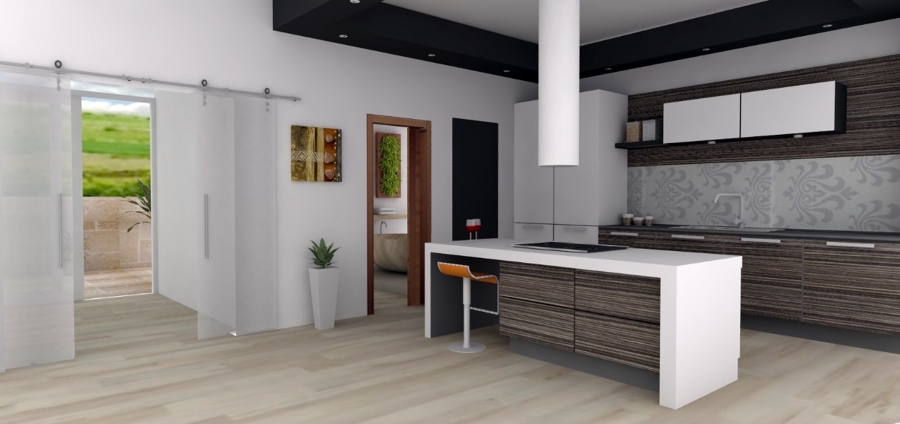 Decoración de cocina en casa unifaliar