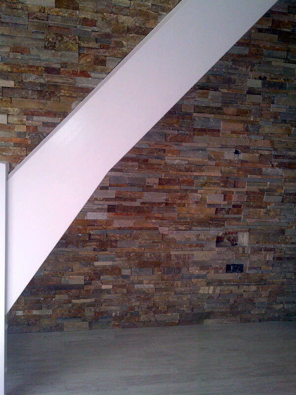 Decoración escalera y paredes