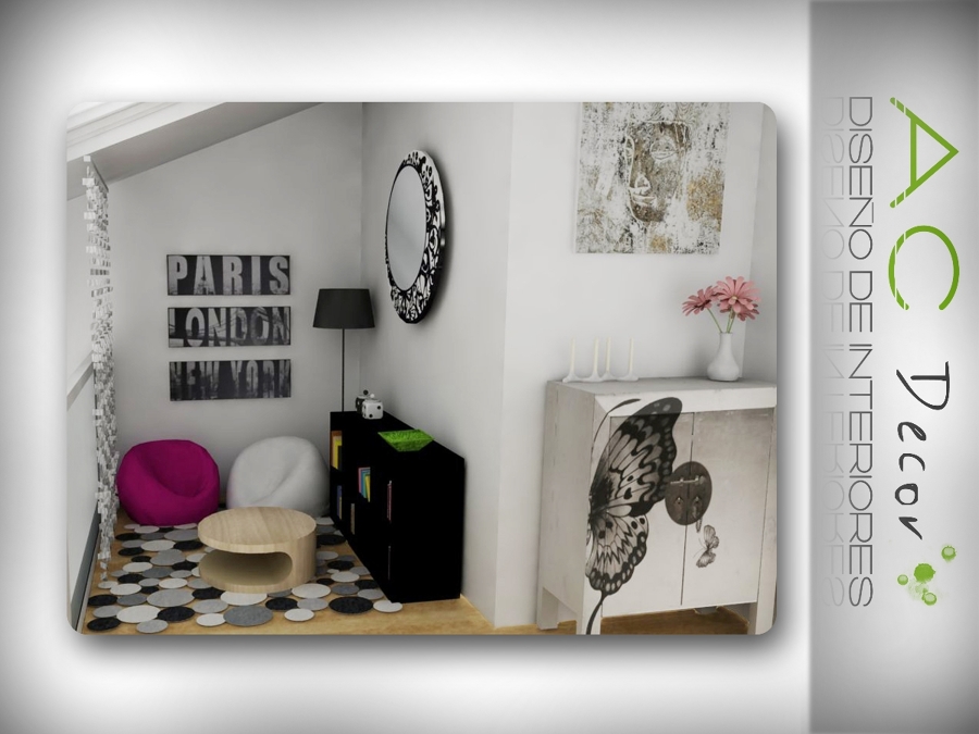 Decoración espacio chillout en casa unifamiliar