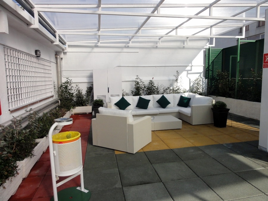 decoración floral en terrazas