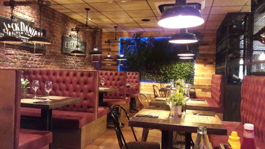 Decoración industrial para Restaurante