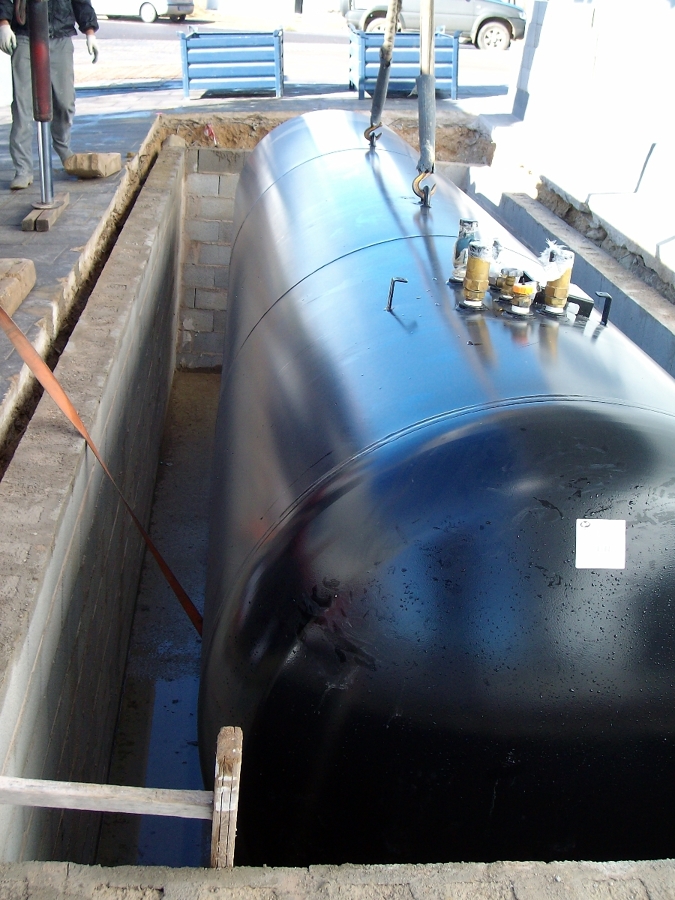 Depósito gas enterrado