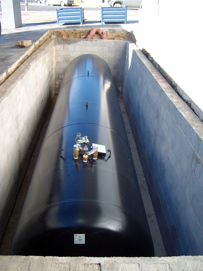 Depósito gas enterrado