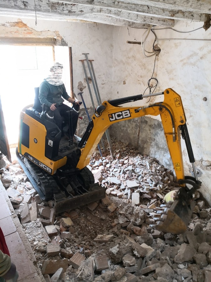 Derribo interiores vivienda