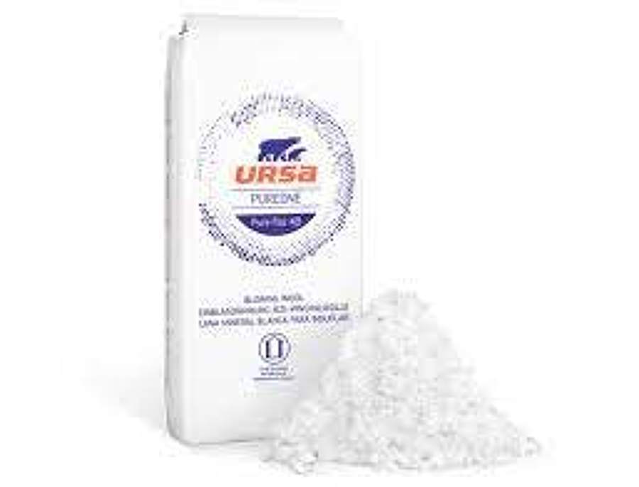 LANA MINERAL BLANCA PARA INSUFLAR