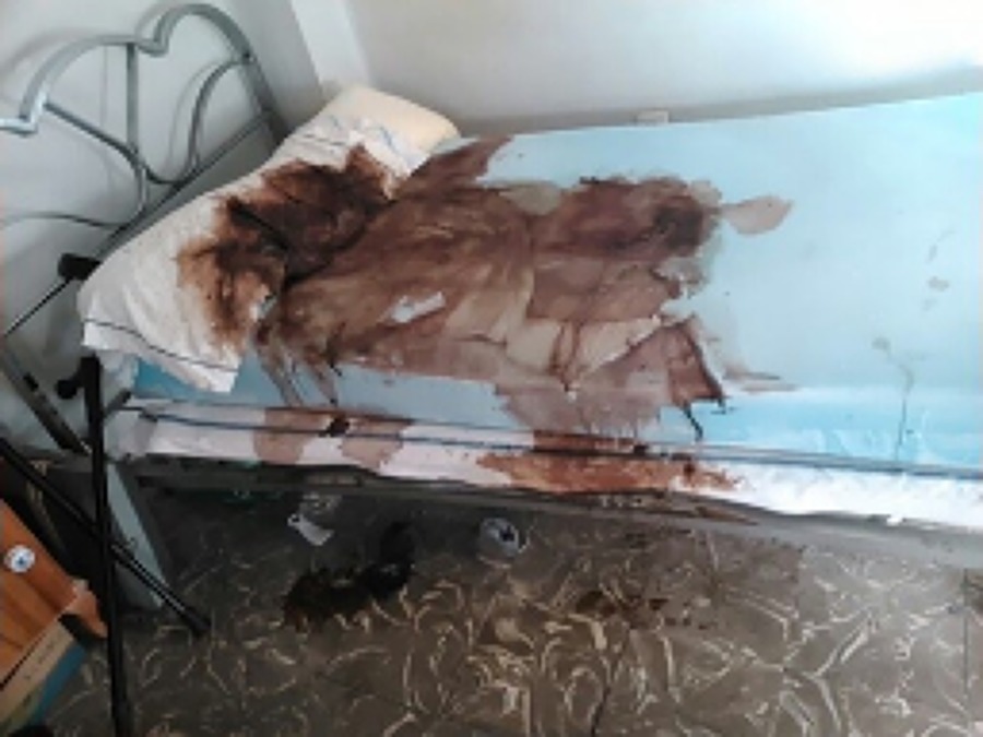 Limpiezas de sangre tras fallecimiento traumatizo.