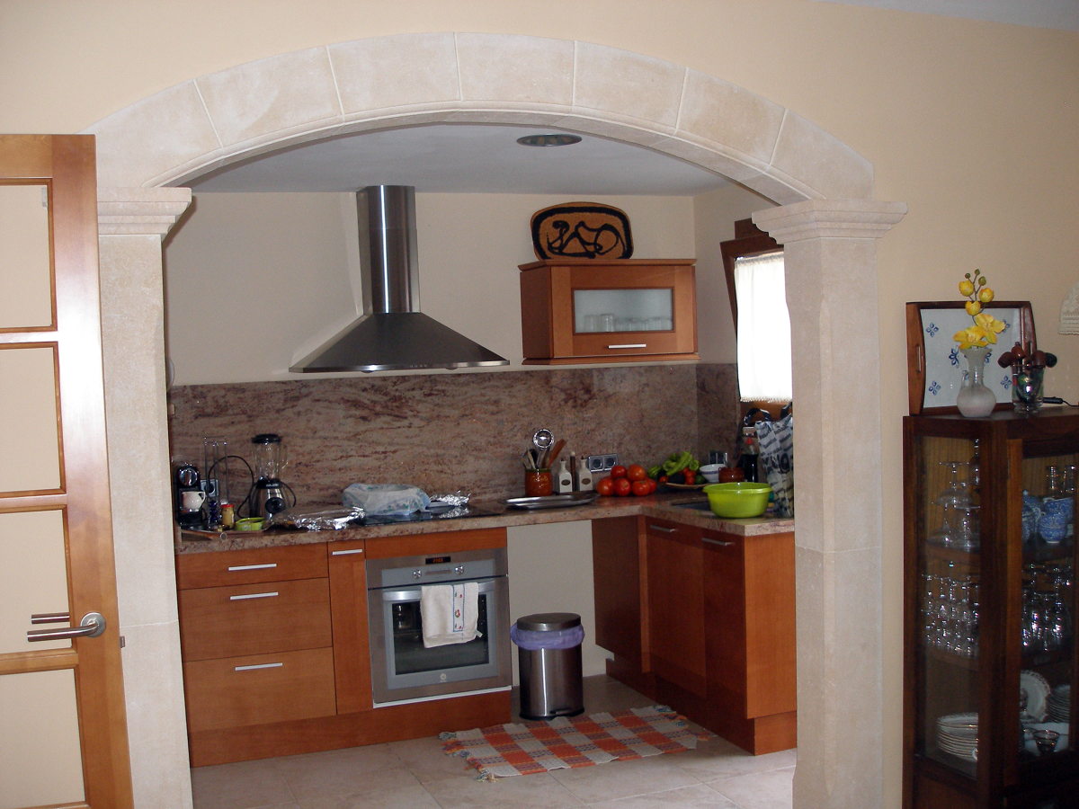 detalle arco piedra de Santanyi