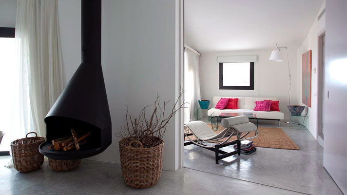 Detalle cemento pulido