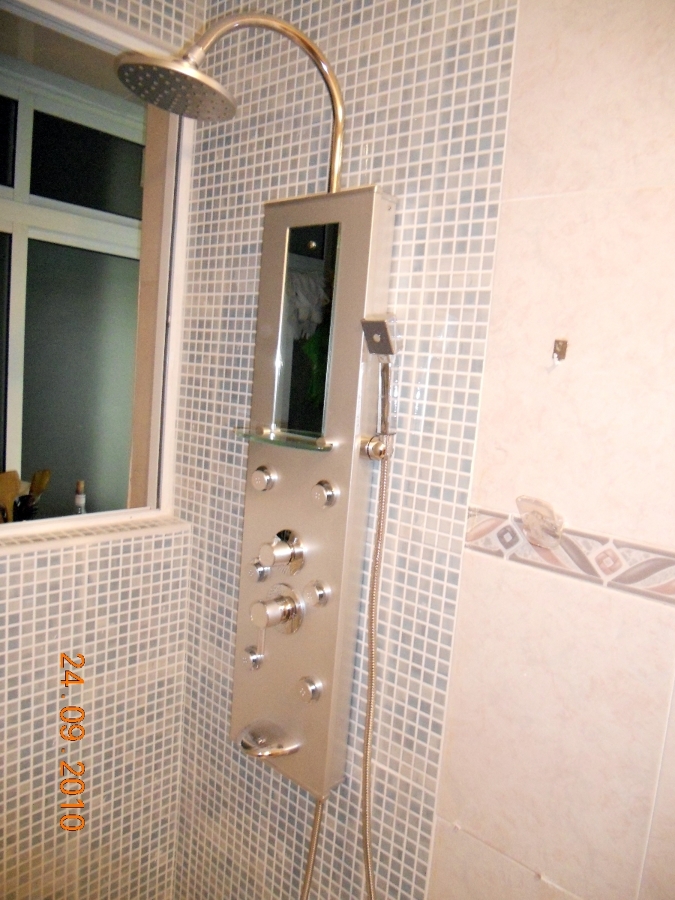 DETALLE COLOCACIÓN DE COLUMNA DE DUCHA