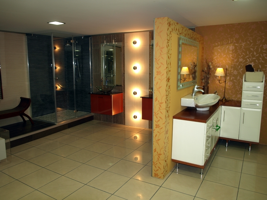 detalle de la exposición de baños, 