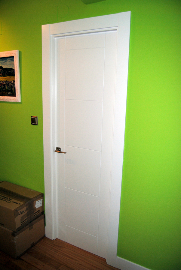 Detalle de puerta lacada . Tecnam