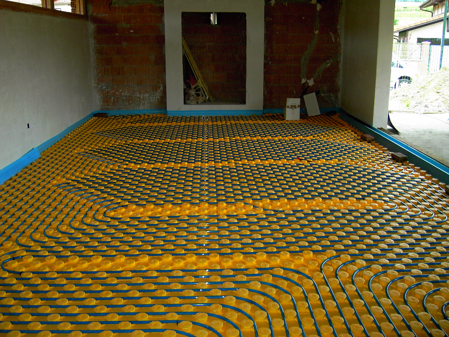 Detalle de suelo radiante Tecnam