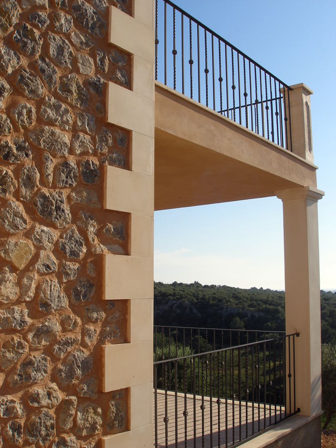 detalle fachada y terrazas