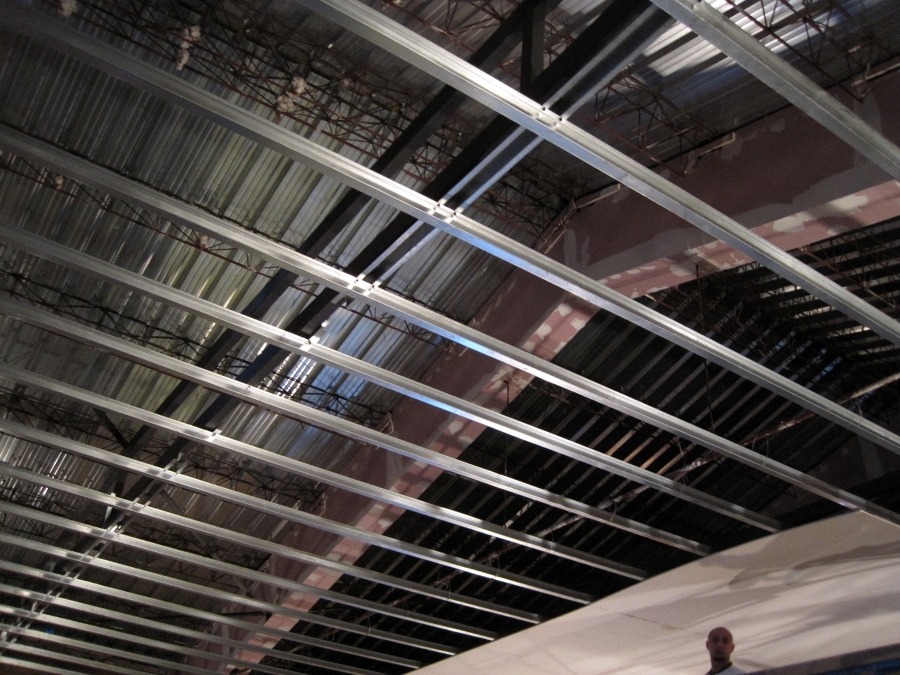 Detalle Falso techo continuo de yeso laminado