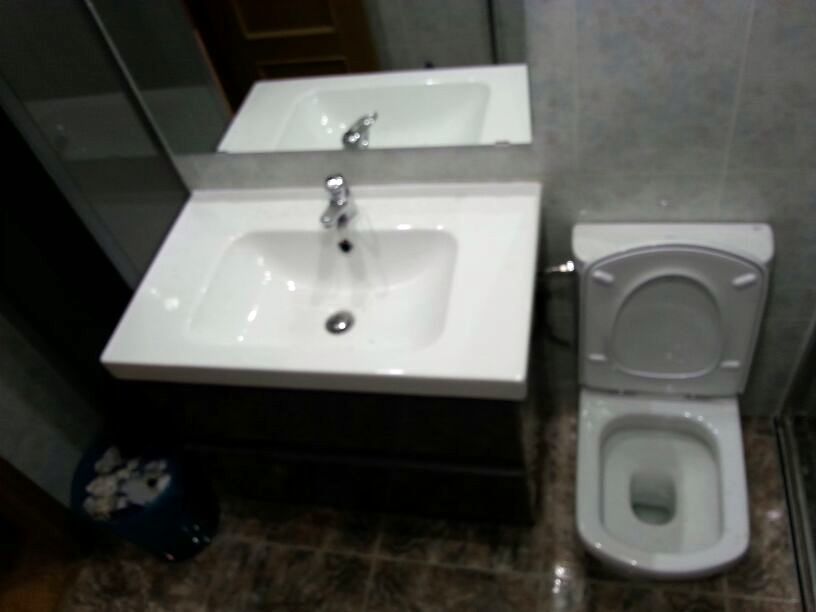 detalle lavabo colocado