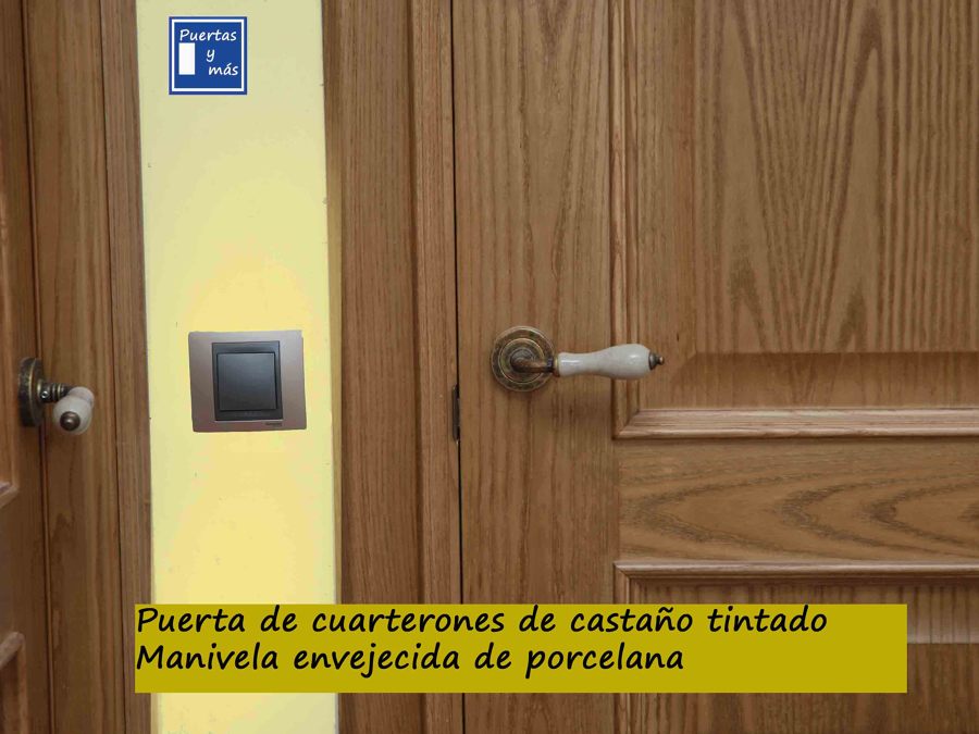 DETALLE MANIVELA RUSTICA DE PORCELANA