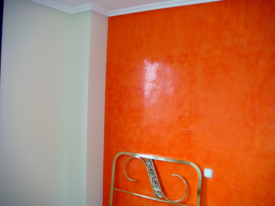 Detalle pintura a la esponja