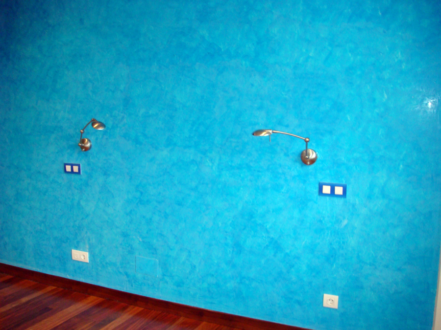 Detalle pintura a la esponja