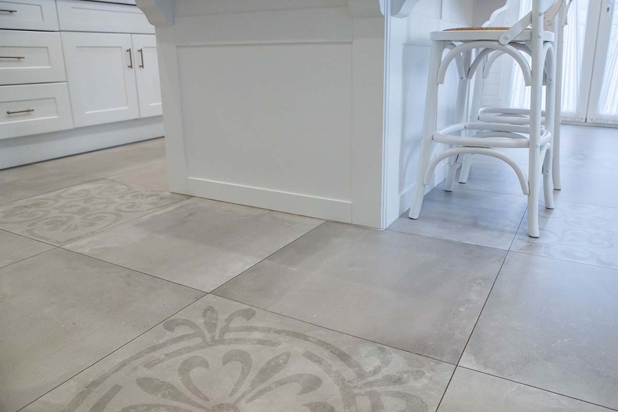 DETALLE DE SUELO DE COCINA OLD WHITE