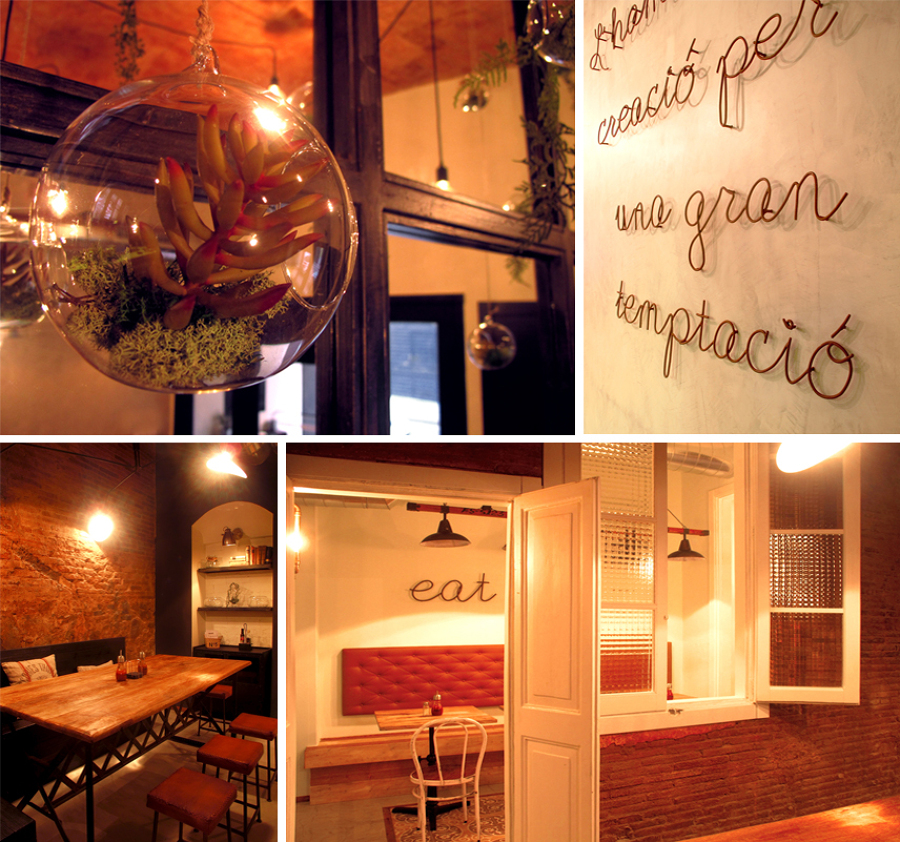 Detalles decorativos para Restaurante Hamburguesería El Quiosc de Can Carreras