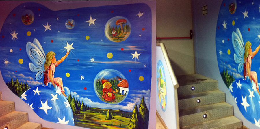 Detalles y murales de Parques Infantiles.