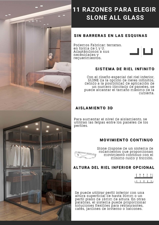 Corredera de Cristal Slone