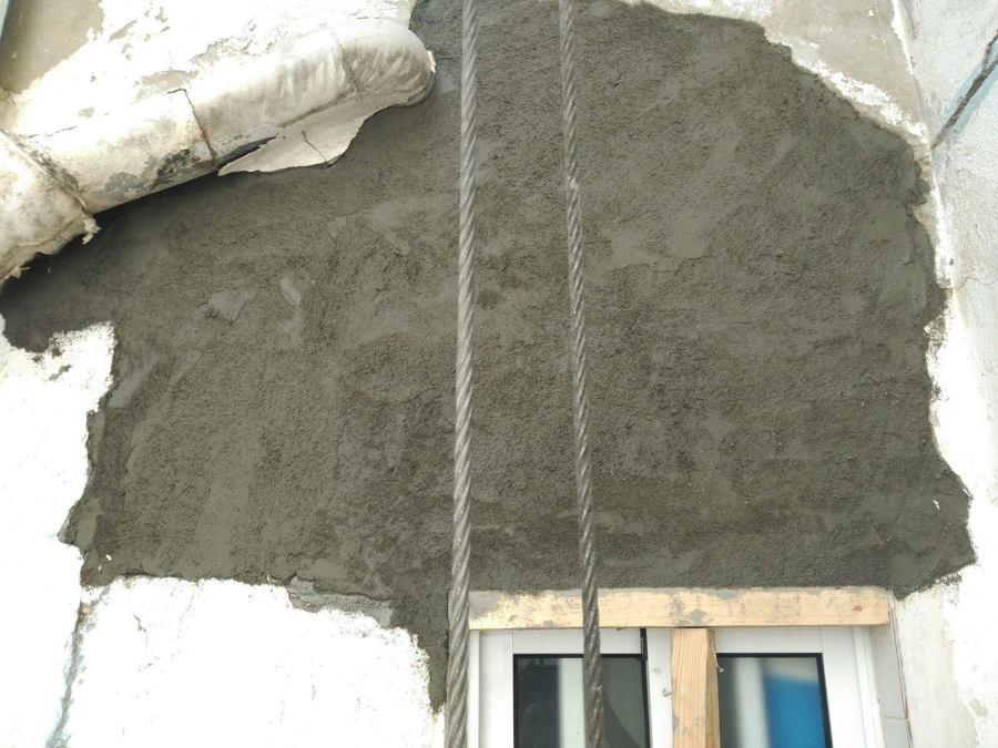 Fachada deslunado proceso