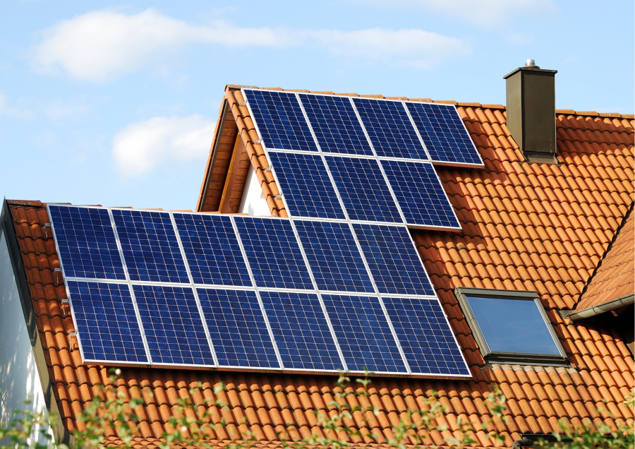 Paneles solares en su vivienda