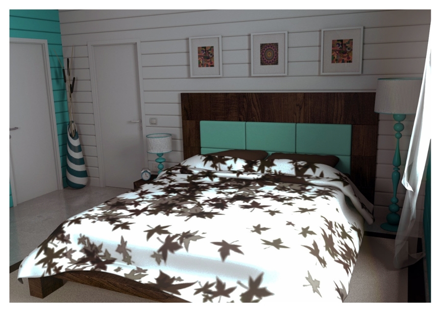 diseño dormitorio, cama