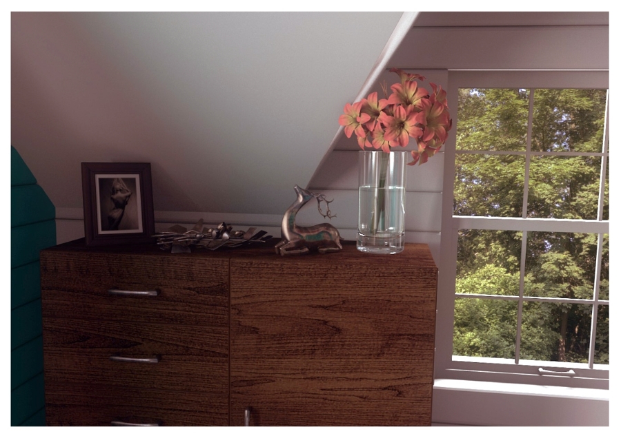 diseño dormitorio, detalle