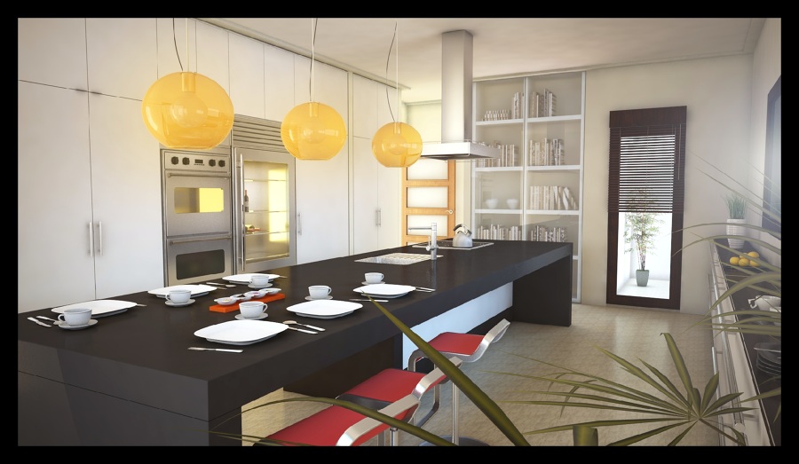Diseño en 3d de cocinas